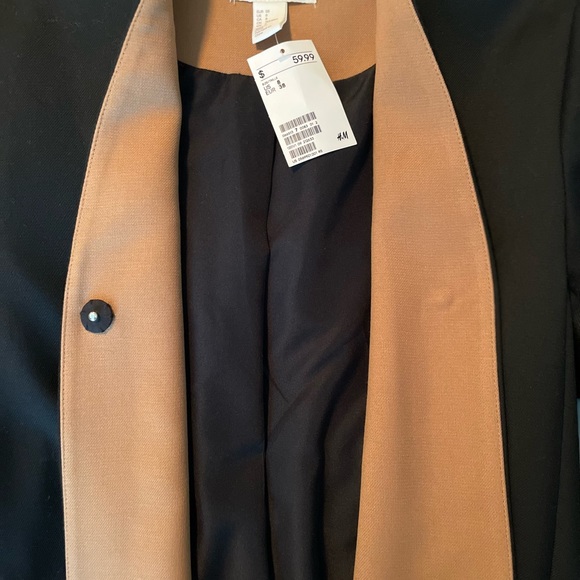 H&M coat black/tan NWT - Picture 8 of 10